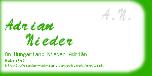 adrian nieder business card